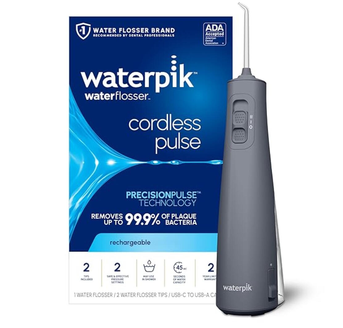 Waterpik Cordless Water Flosser, Rechargeable & Portable