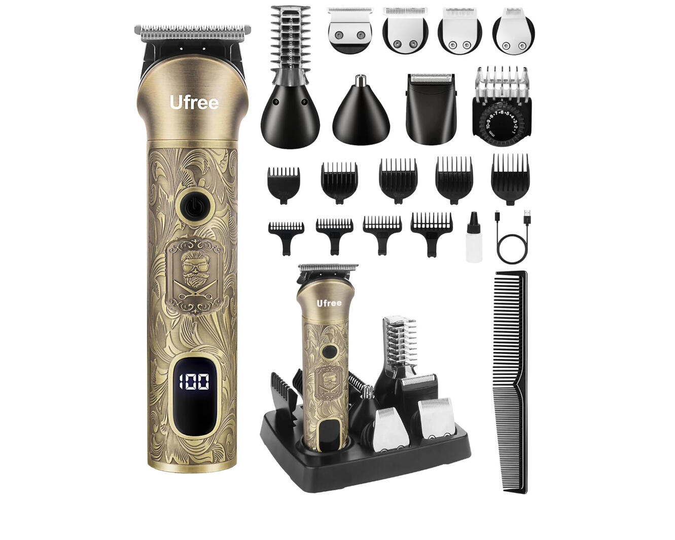 Beard Trimmer for Men Cordless 7-in-1 Grooming Kit