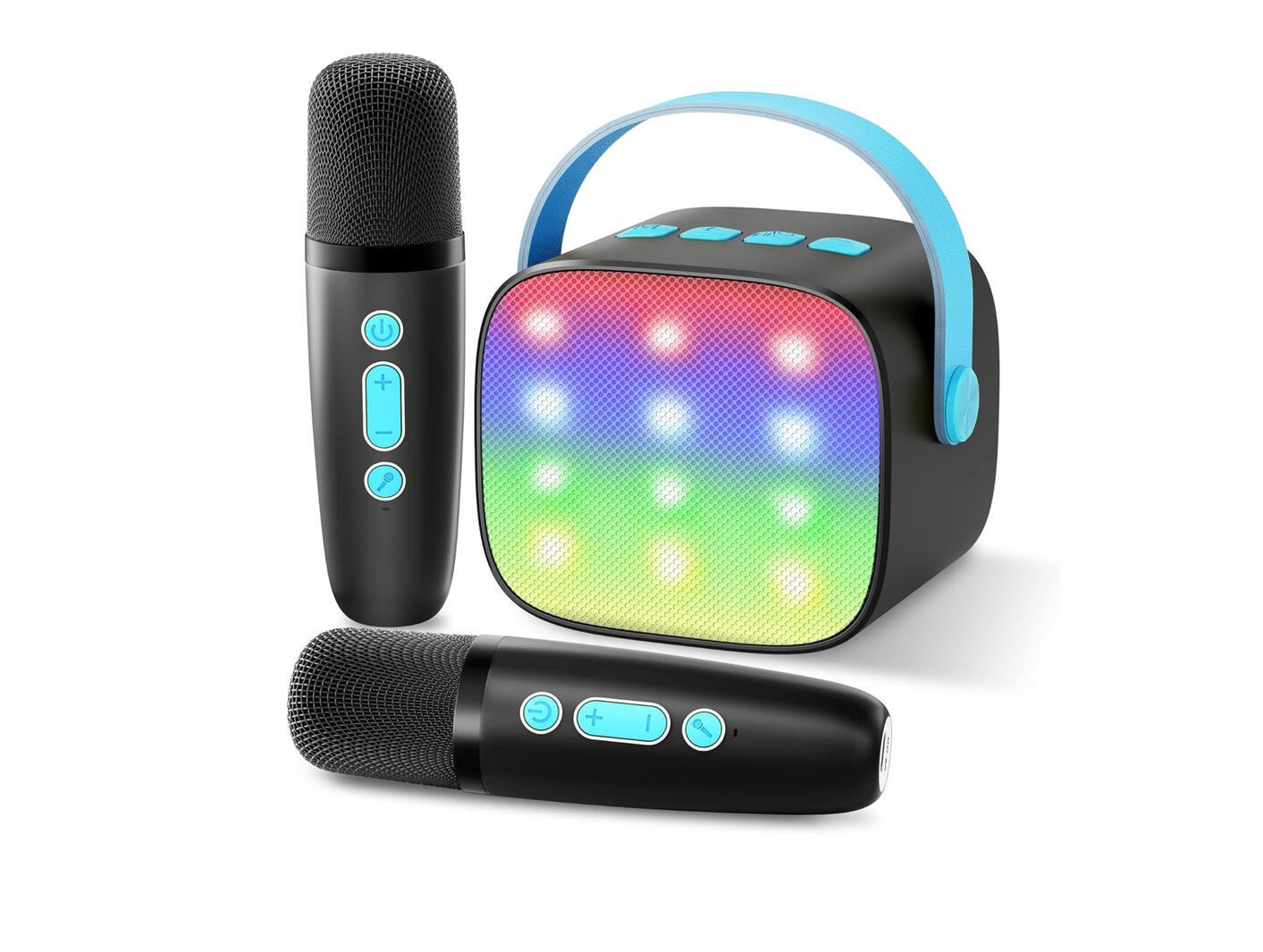 Kids Karaoke Machine with 2 Wireless Microphones, Bluetooth